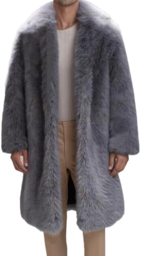Denny&Dora 2019 New Mens Mink Fur Coat Hooded Silver Fox Fur Coat